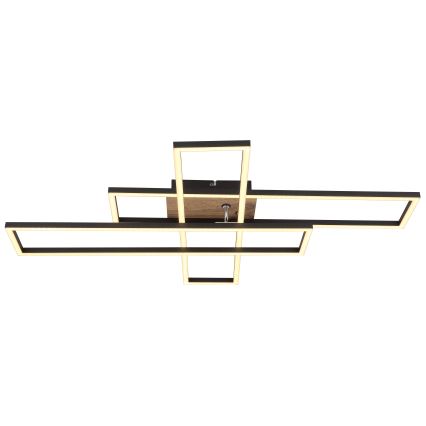 Globo - LED plafondlamp LED/40W/230V 3000K 60x80 cm zwart