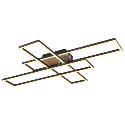 Globo - LED plafondlamp LED/40W/230V 3000K 60x80 cm zwart