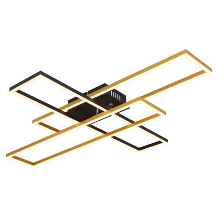 Globo - LED plafondlamp LED/40W/230V 3000K 60x80 cm zwart/goud