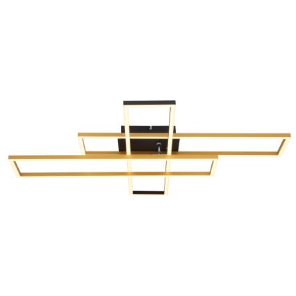 Globo - LED plafondlamp LED/40W/230V 3000K 60x80 cm zwart/goud