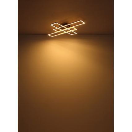 Globo - LED plafondlamp LED/40W/230V 3000K 60x80 cm zwart/goud