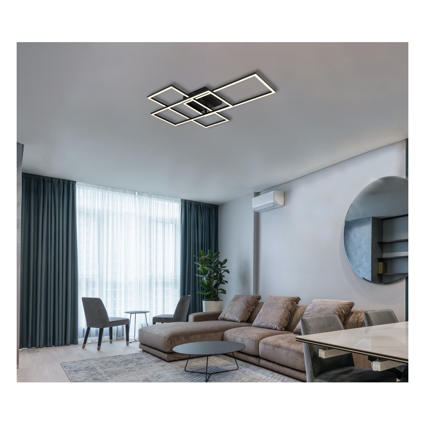 Globo - Dimbare LED Plafondlamp LED/40W/230V 2700-6500K 51x74 cm Wi-Fi Tuya + afstandsbediening