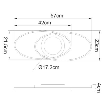 Globo - LED Plafond Lamp LED/24W/230V