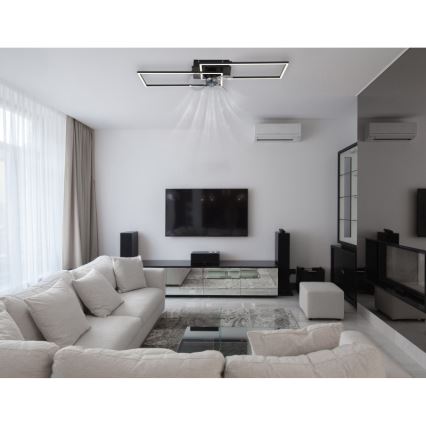 Globo - LED-dimbare plafondlamp met ventilator LED/38W/230V 3000-6500K + afstandsbediening