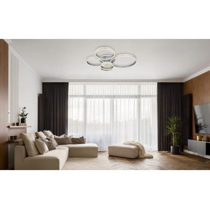 Globo - dimbare LED-plafondlamp LED/120W/230V 2700-6000K 90x114 cm + afstandsbediening