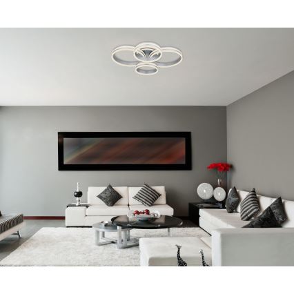 Globo - Dimbare LED Plafondlamp LED/90W/230V 2700-6000K 68x85 cm + afstandsbediening