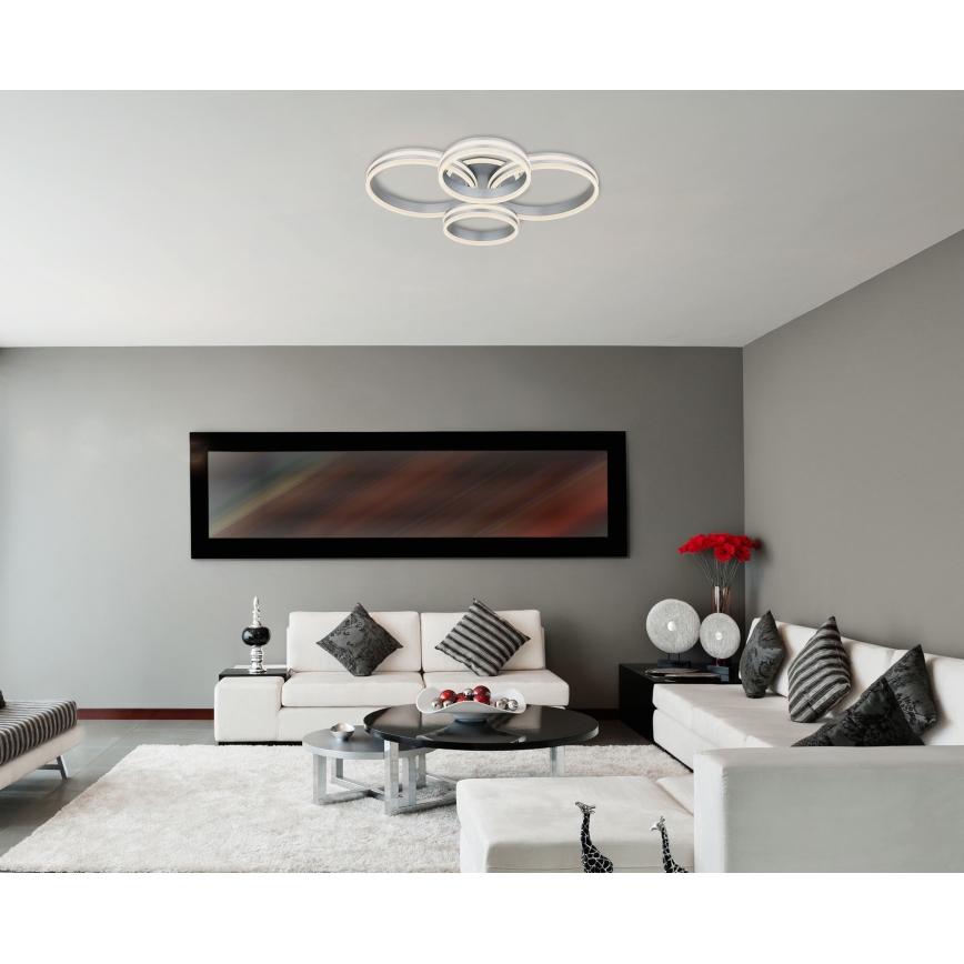Globo - Dimbare LED Plafondlamp LED/90W/230V 2700-6000K 68x85 cm + afstandsbediening