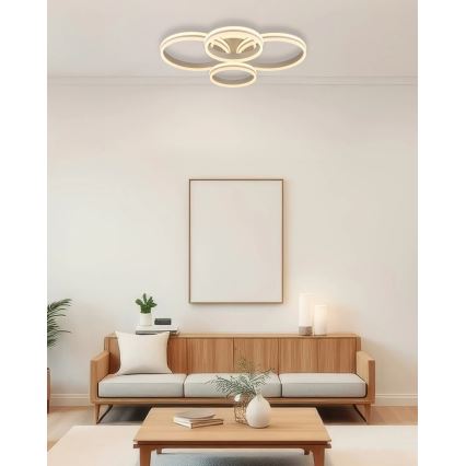 Globo - Dimbare LED-plafondlamp LED/92W/230V 3000K 68x84,5 cm
