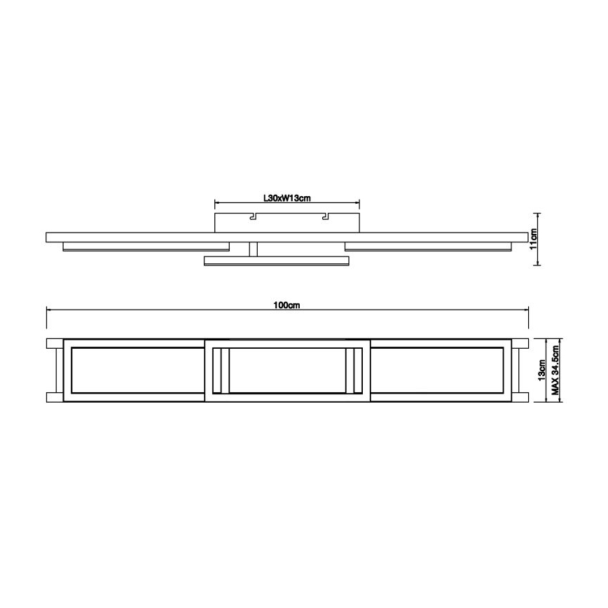Globo - Dimbare LED plafondlamp LED/30W/230V 2700-6500K + afstandsbediening