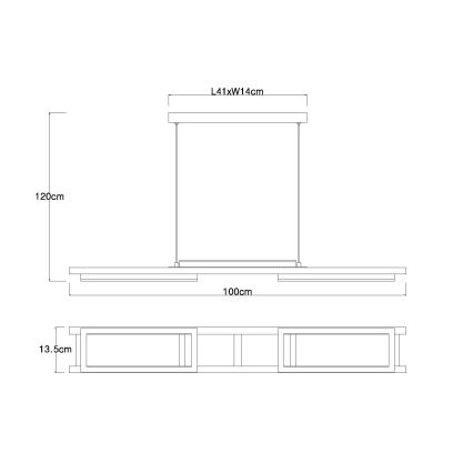 Globo - LED Hanglamp aan een koord LED/30W/230V