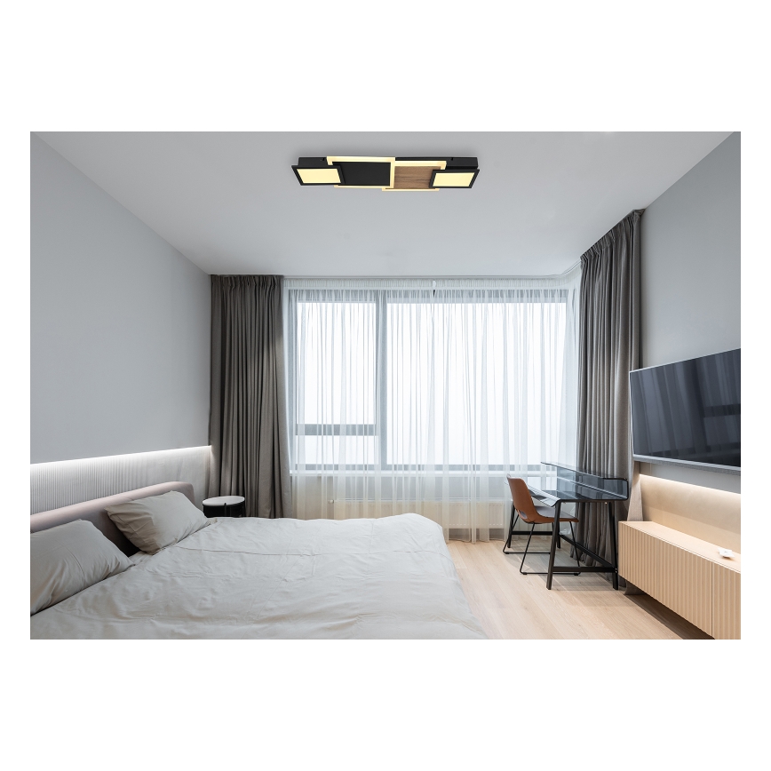 Globo 67279-30 - LED-plafondlamp CAROLINE LED/30W/230V 25x71,5 cm beige/zwart