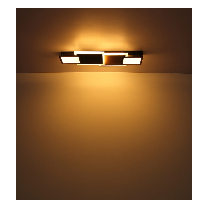 Globo 67279-30 - LED-plafondlamp CAROLINE LED/30W/230V 25x71,5 cm beige/zwart