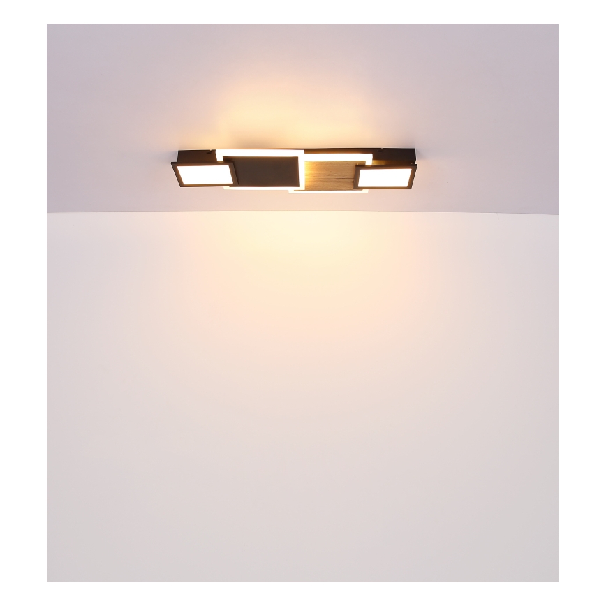 Globo 67279-30 - LED-plafondlamp CAROLINE LED/30W/230V 25x71,5 cm beige/zwart