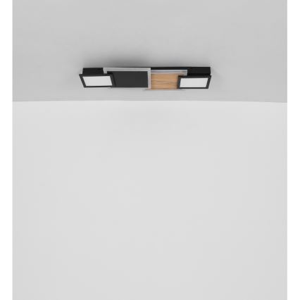 Globo 67279-30 - LED-plafondlamp CAROLINE LED/30W/230V 25x71,5 cm beige/zwart