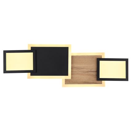 Globo 67279-30 - LED-plafondlamp CAROLINE LED/30W/230V 25x71,5 cm beige/zwart