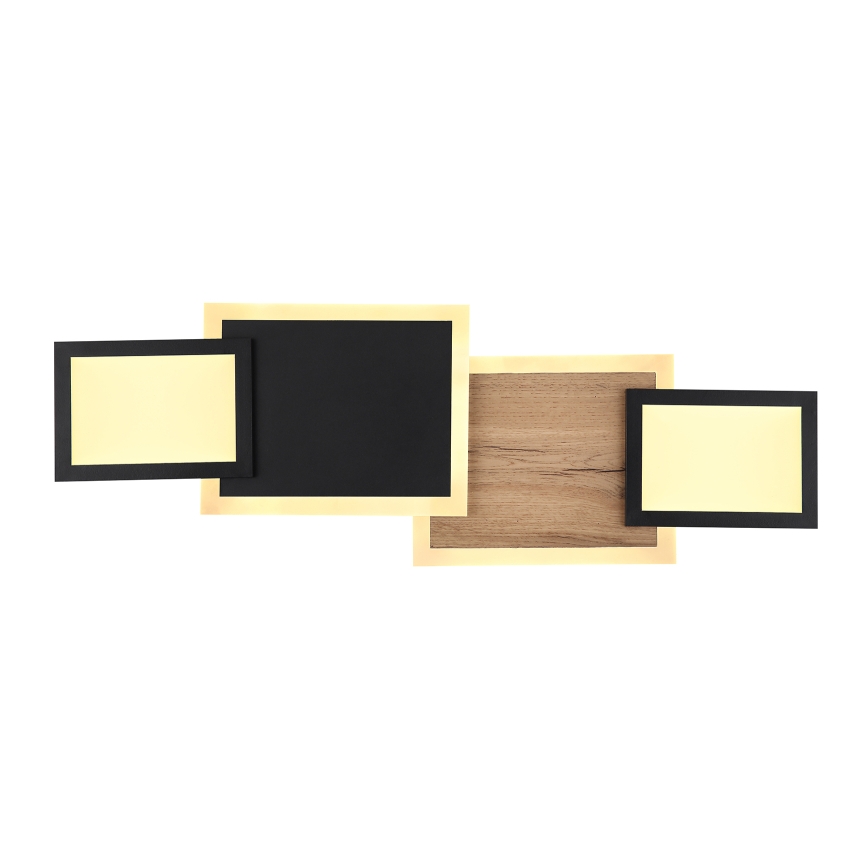 Globo 67279-30 - LED-plafondlamp CAROLINE LED/30W/230V 25x71,5 cm beige/zwart