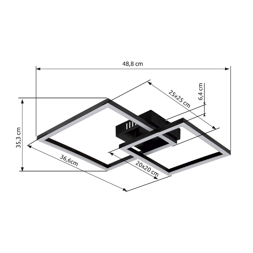 Globo - LED Plafondlamp LED/20W/230V 3000K