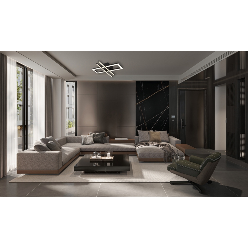 Globo - LED Plafondlamp LED/24W/230V 4000K zwart