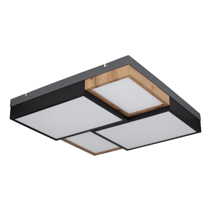 Globo 67286-50 - LED plafondlamp GUNDI LED/50W/230V 60x60 cm bruin/zwart