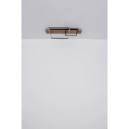 Globo 67289D1 - LED-plafondlamp VANNI LED/24W/230V 40x75 cm bruin/zwart