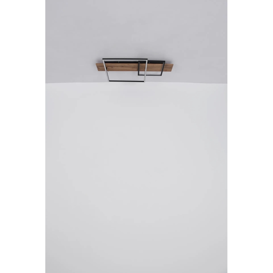 Globo 67289D1 - LED-plafondlamp VANNI LED/24W/230V 40x75 cm bruin/zwart