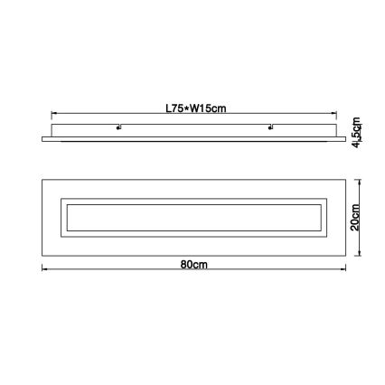 Globo - LED Plafondlamp LED/24W/230V