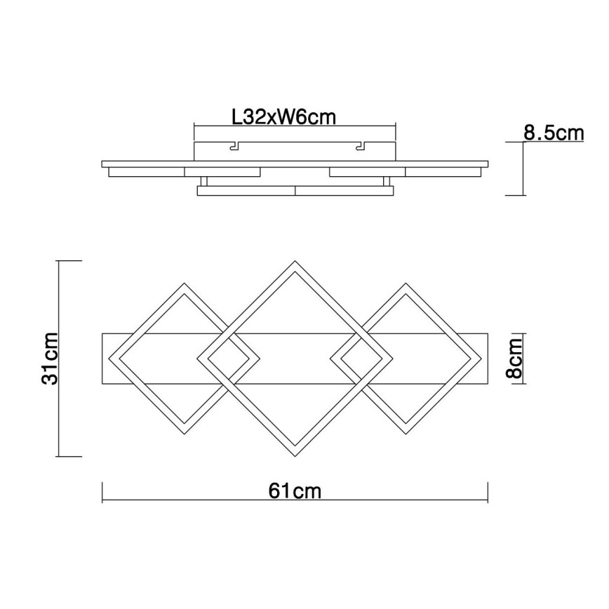 Globo - LED Plafondlamp LED/24W/230V
