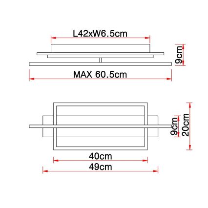 Globo - LED Plafondlamp LED/28W/230V