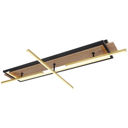 Globo 67296D2 - LED plafondlamp BEATRIX LED/48W/230V 60,5x100 cm bruin