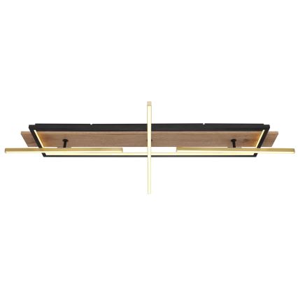 Globo 67296D2 - LED plafondlamp BEATRIX LED/48W/230V 60,5x100 cm bruin