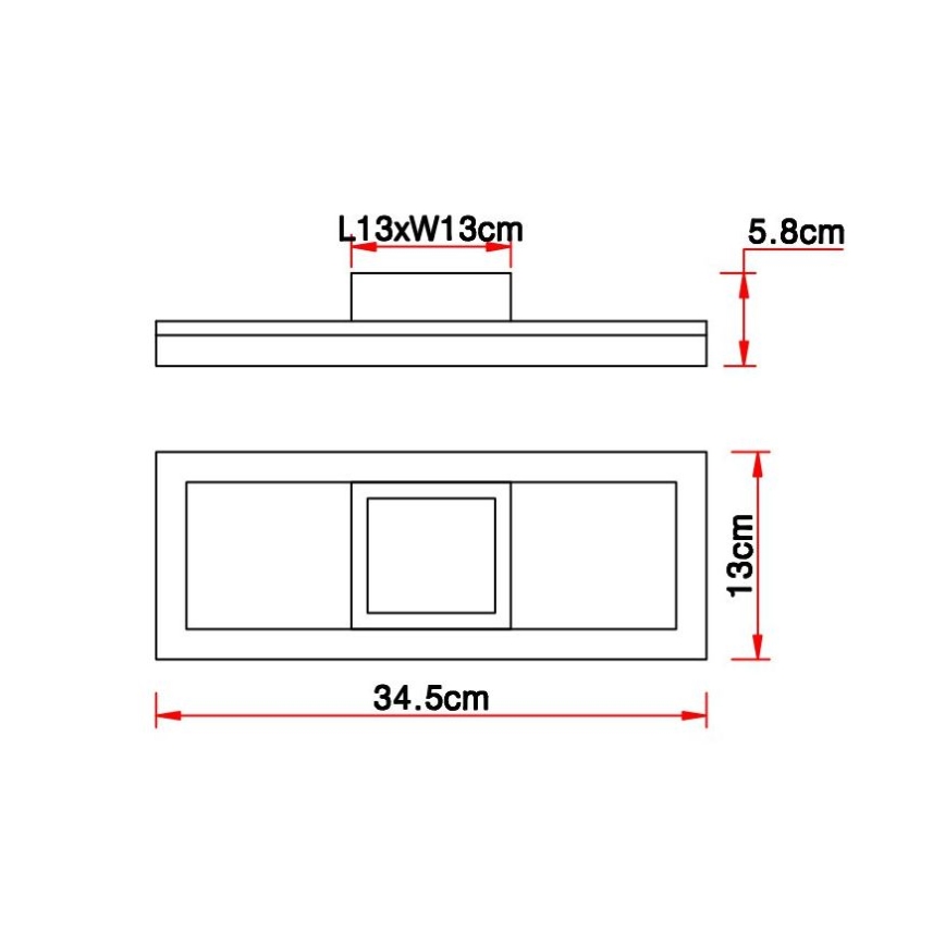 Globo - LED Plafondlamp LED/12W/230V