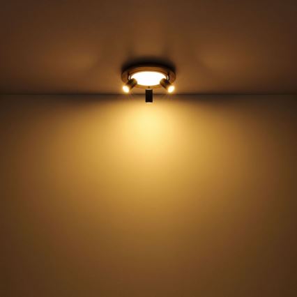 Globo - LED spot 3xGU10/5W/230V + LED/15W/230V