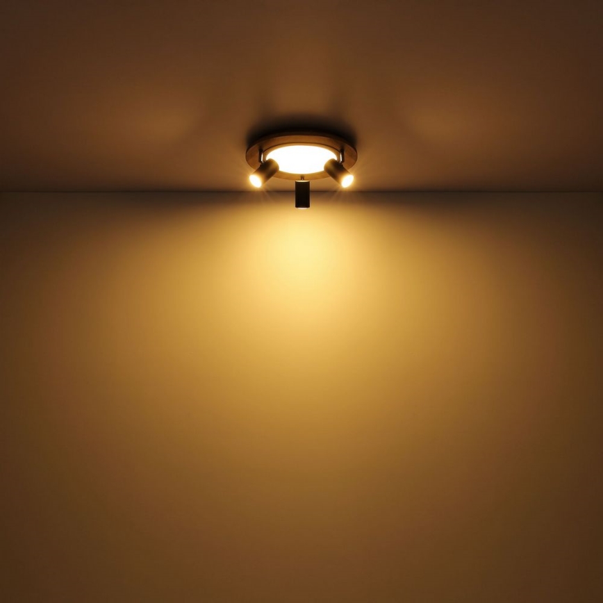 Globo - LED spot 3xGU10/5W/230V + LED/15W/230V