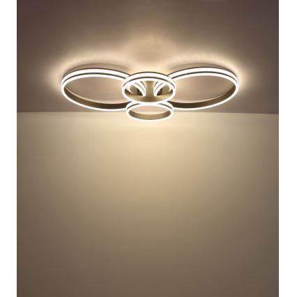Globo - LED plafondlamp LED/39W/230V 2700/4500/6500K 106x60 cm antraciet