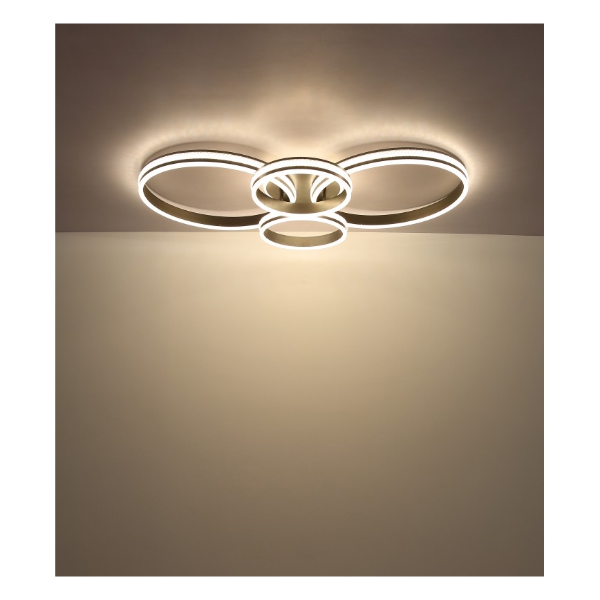 Globo - LED plafondlamp LED/39W/230V 2700/4500/6500K 106x60 cm antraciet