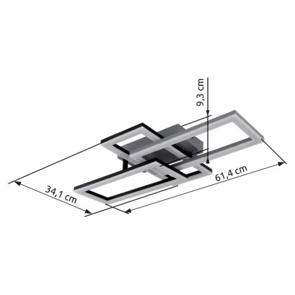 Globo - LED Plafondlamp LED/24W/230V