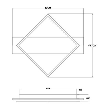 Globo - LED Plafondlamp LED/18W/230V