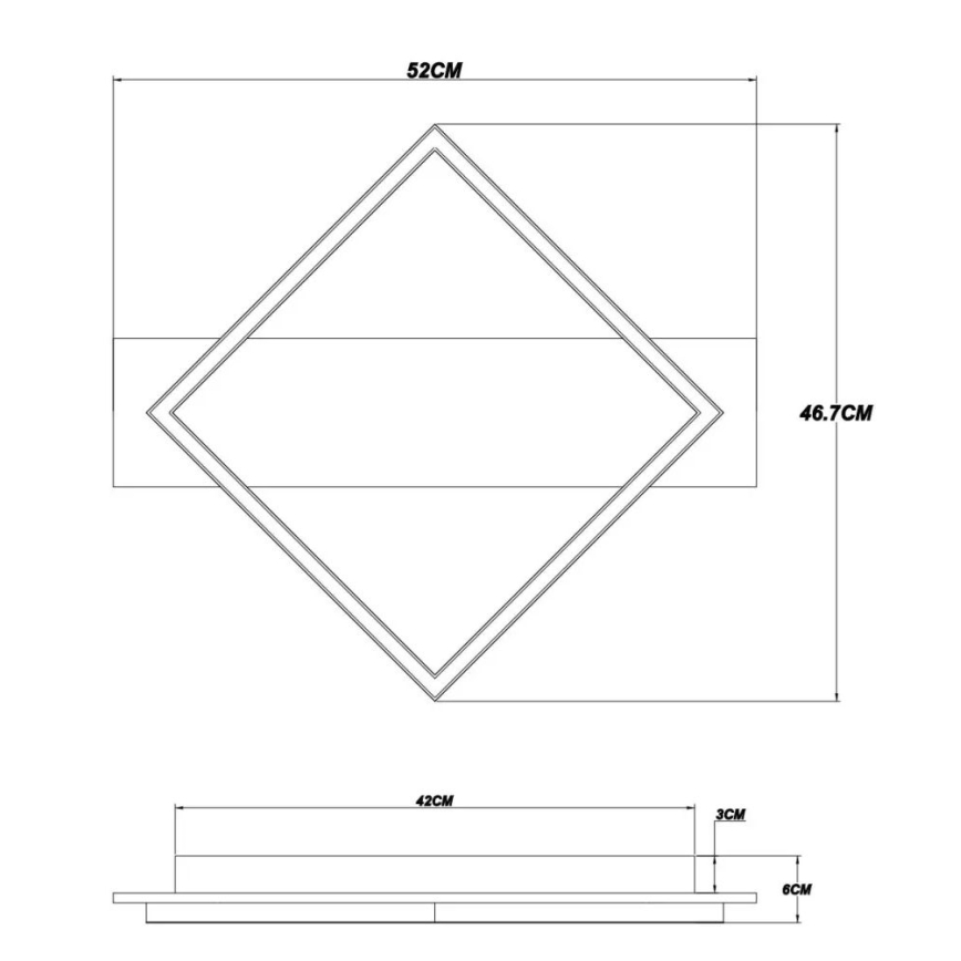 Globo - LED Plafondlamp LED/18W/230V