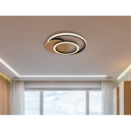 Globo - LED Plafondlamp LED/24W/230V zwart