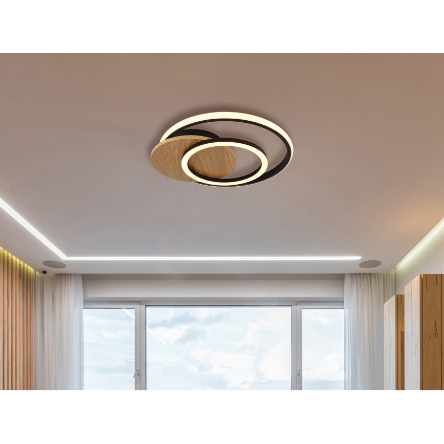 Globo - LED Plafondlamp LED/24W/230V zwart
