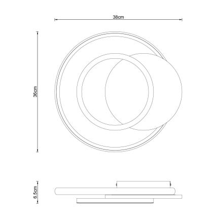 Globo - LED Plafondlamp LED/24W/230V