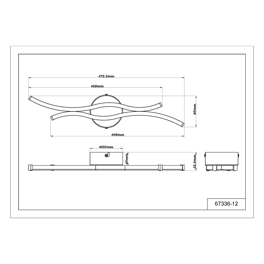 Globo - LED plafondlamp LED/12W/230V 3000K