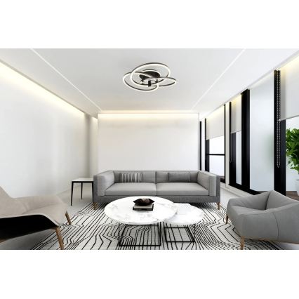 Globo - LED-dimbare plafondlamp LED/75W/230V 2700-6000K Ø 78 cm + afstandsbediening