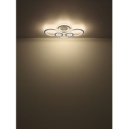 Globo - Dimbare LED Plafondlamp LED/60W/230V 2700-6000K 56x78 cm antraciet + afstandsbediening
