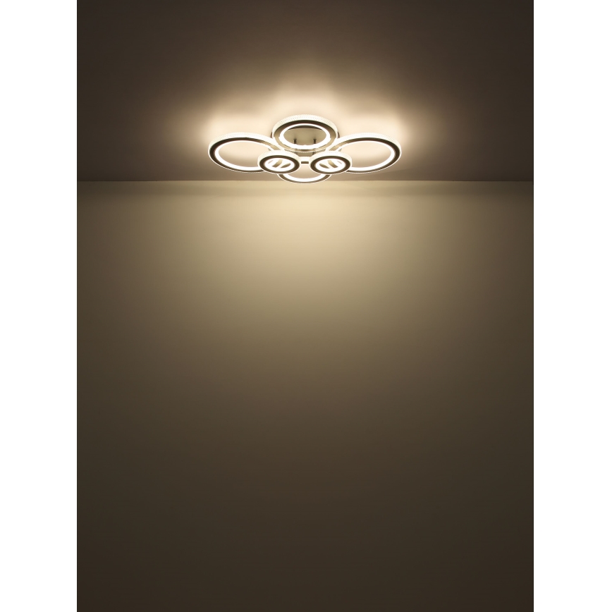 Globo - Dimbare LED Plafondlamp LED/60W/230V 2700-6000K 56x78 cm antraciet + afstandsbediening