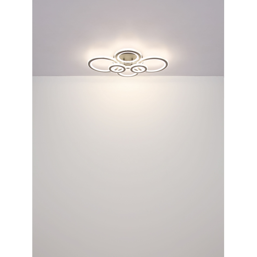 Globo - Dimbare LED Plafondlamp LED/60W/230V 2700-6000K 56x78 cm antraciet + afstandsbediening