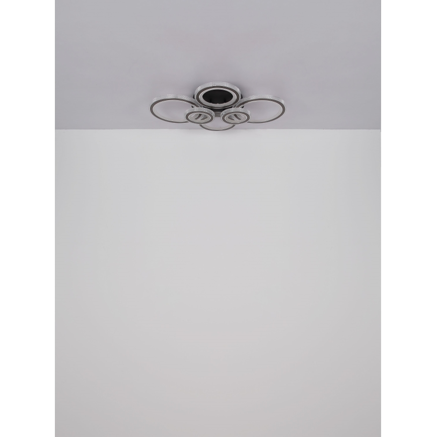 Globo - Dimbare LED Plafondlamp LED/60W/230V 2700-6000K 56x78 cm antraciet + afstandsbediening