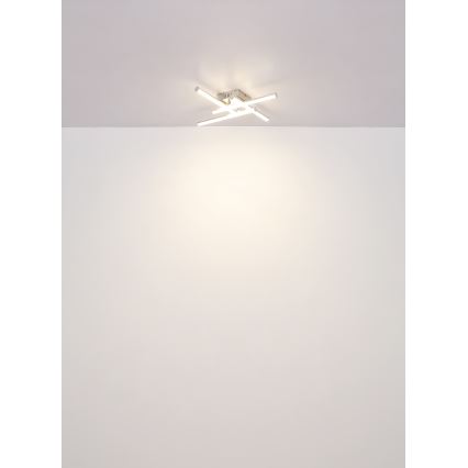 Globo - LED plafondlamp LED/24W/230V 4000K mat chroom