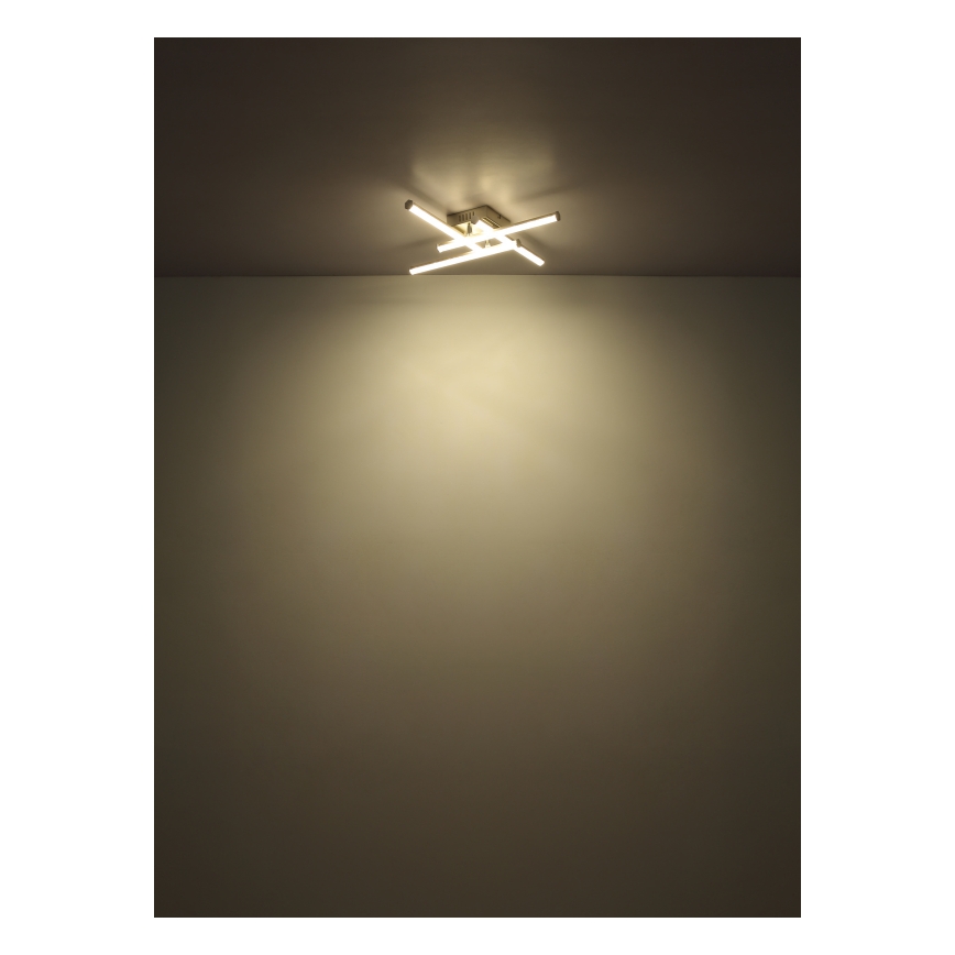 Globo - LED plafondlamp LED/6W/230V 4000K mat chroom