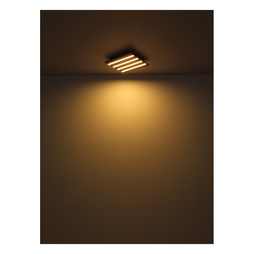 Globo - LED plafondlamp LED/30W/230V 3000K 45x45 cm hout